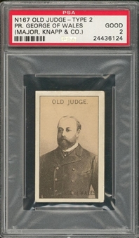 1880s N167 Goodwin "Old Judge Cards" Type 2 Prince George of Wales – PSA GD 2